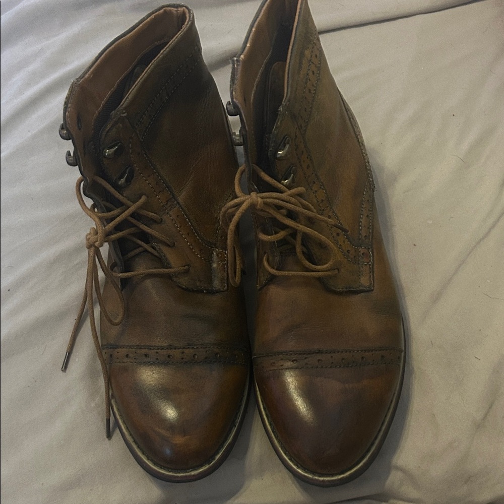 Men's Brown Leather Boots